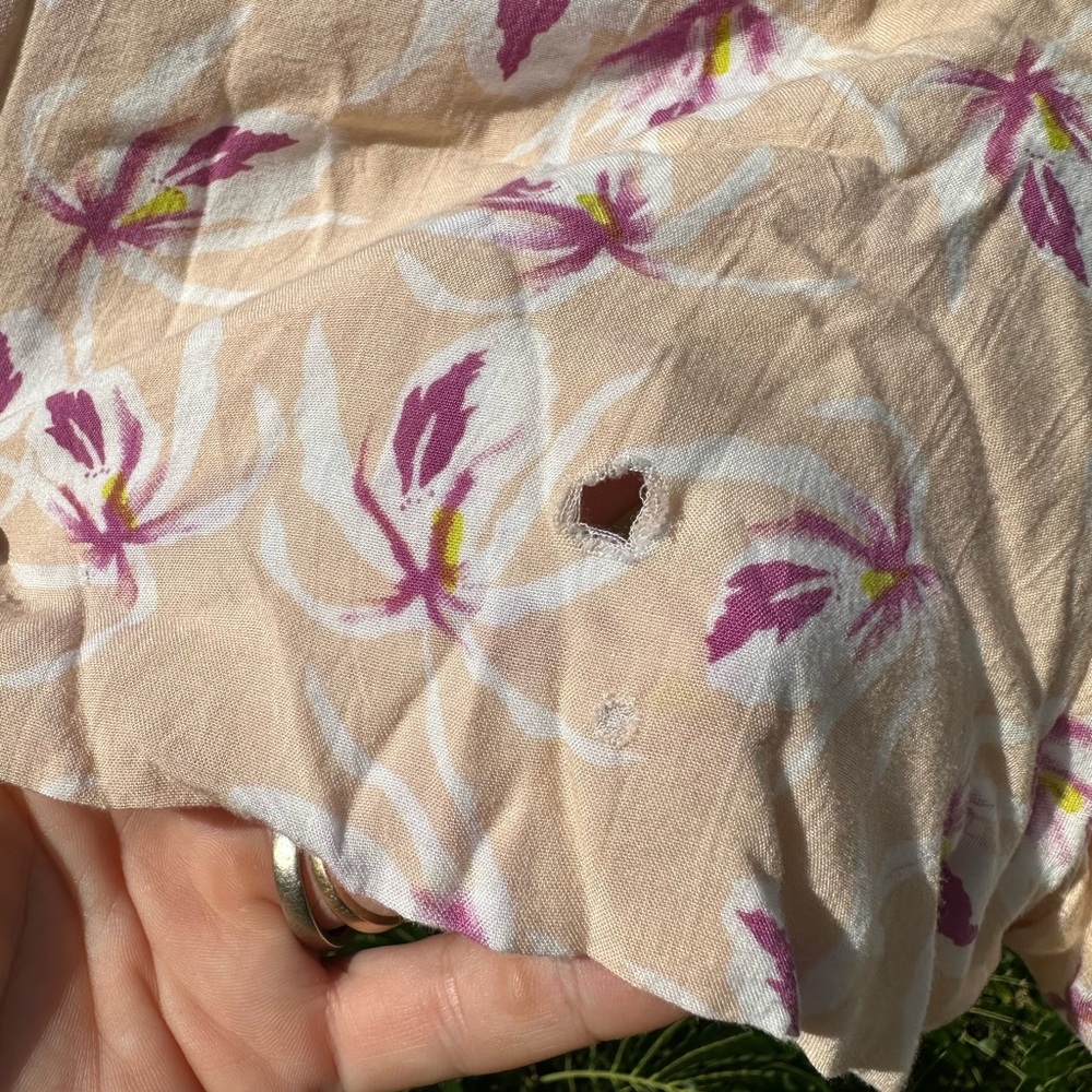 High waisted orchid booty shorts by Acacia Swimwear